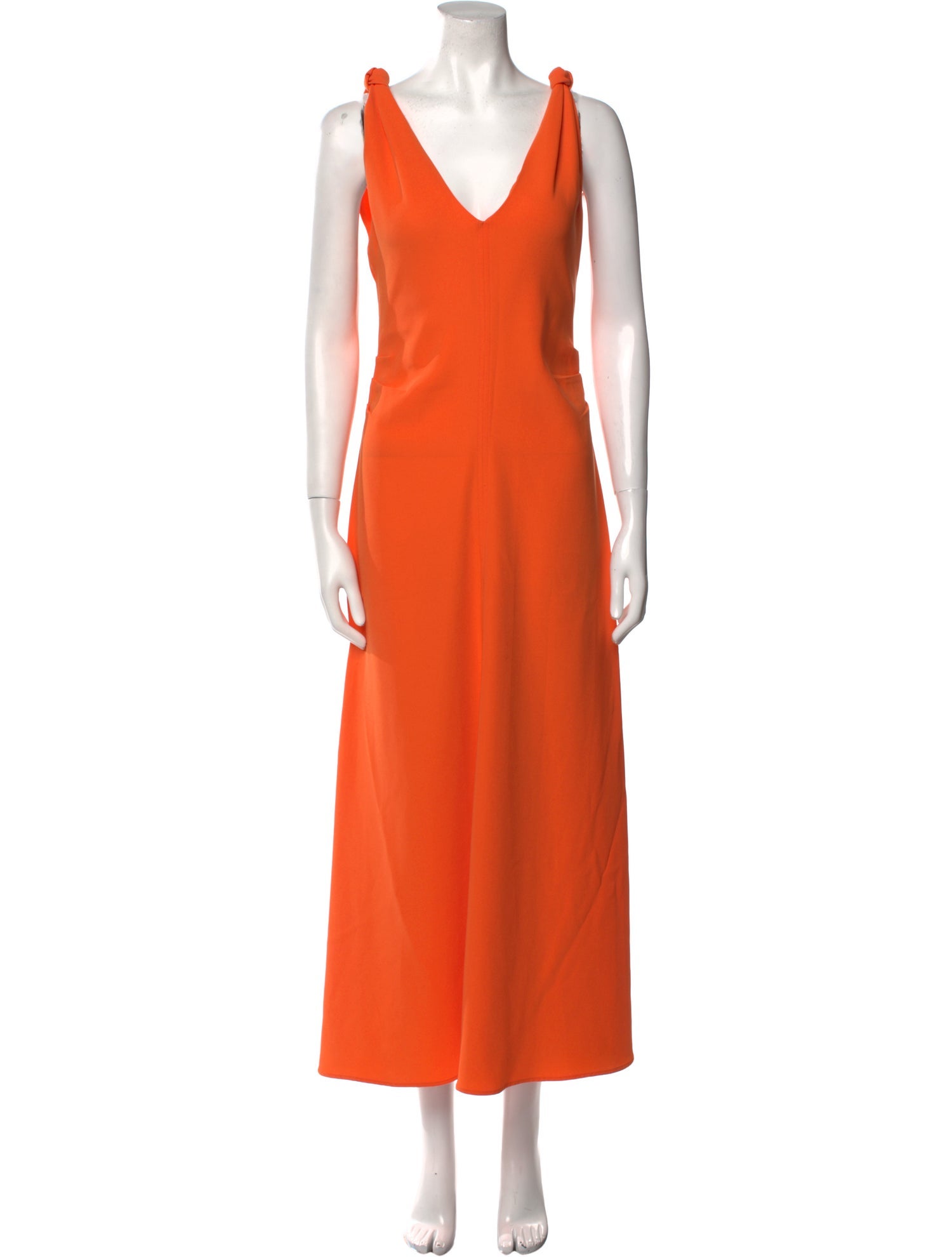 La Ligne V-Neck Long Dress
