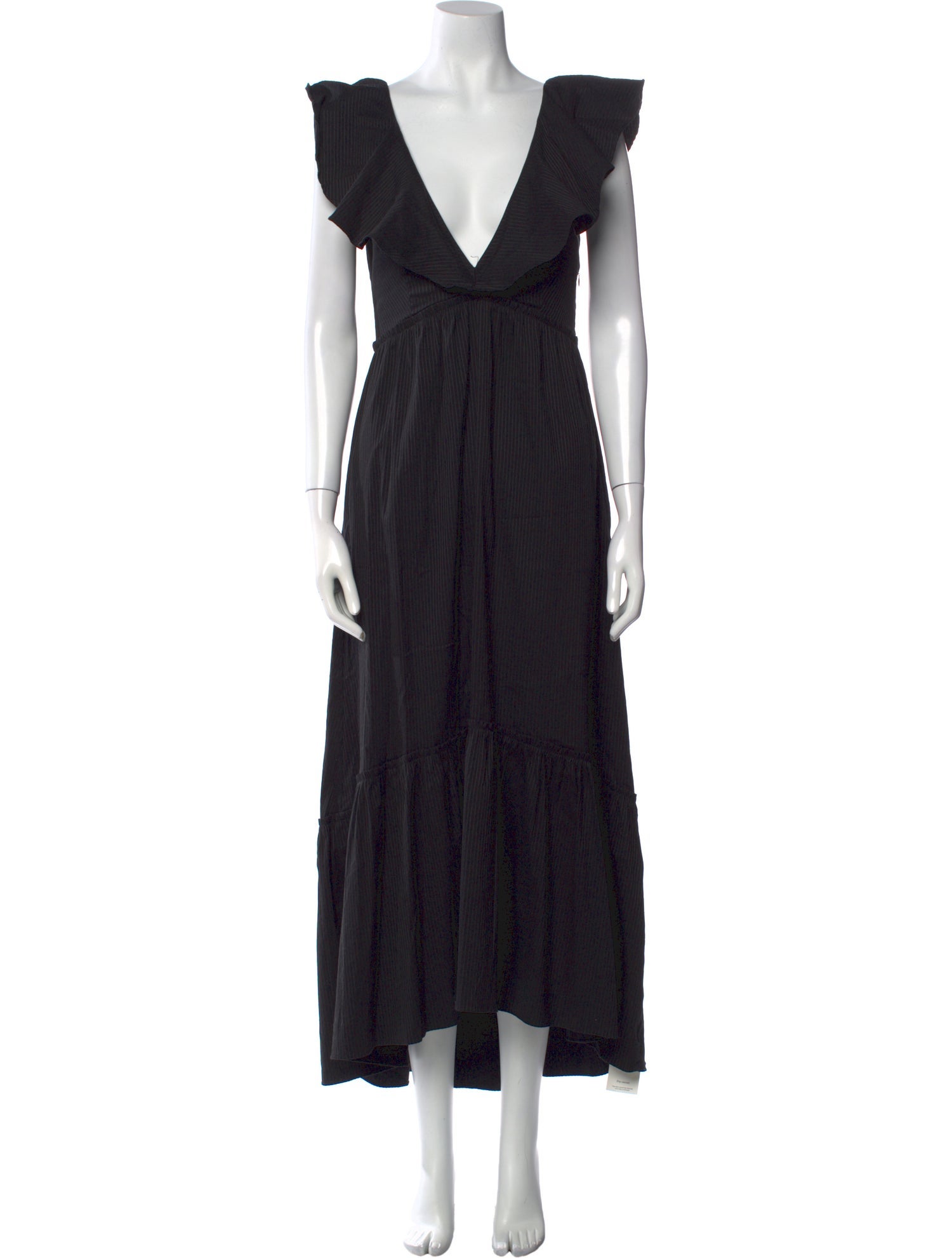 La Ligne V-Neck Long Dress