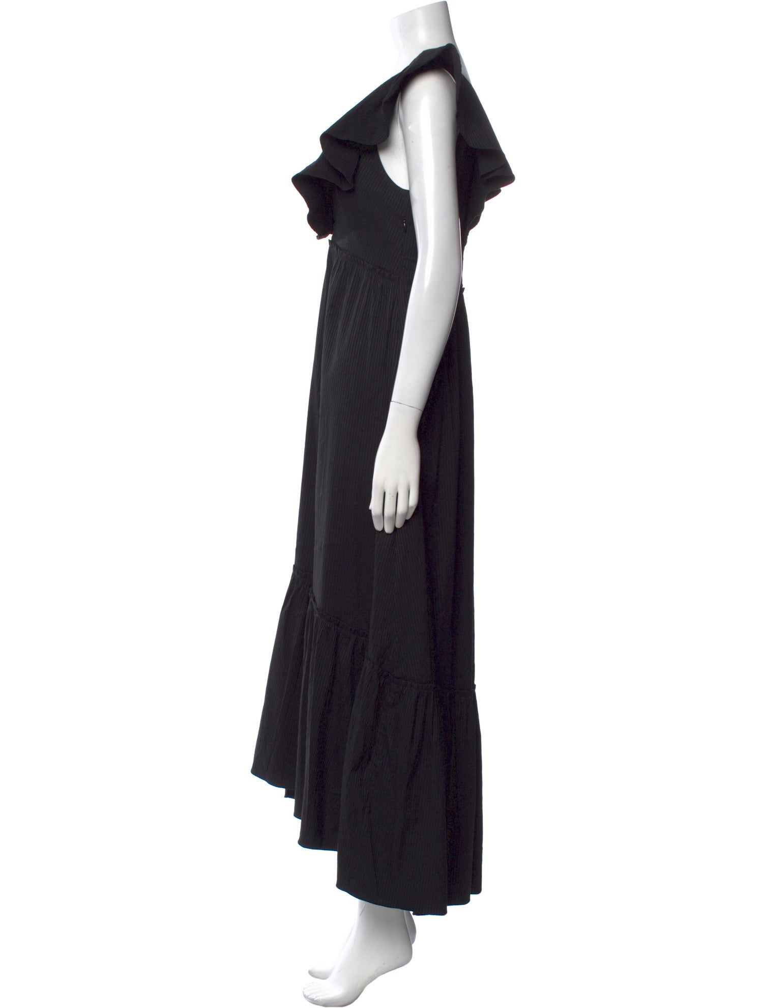 La Ligne V-Neck Long Dress
