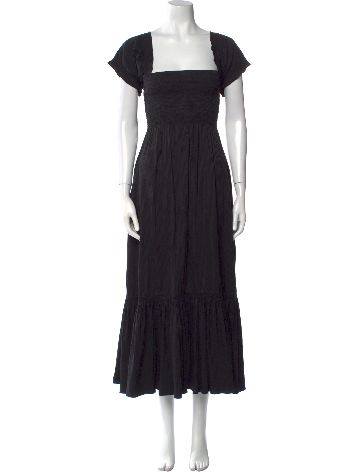 La Ligne Square Neckline Long Dress