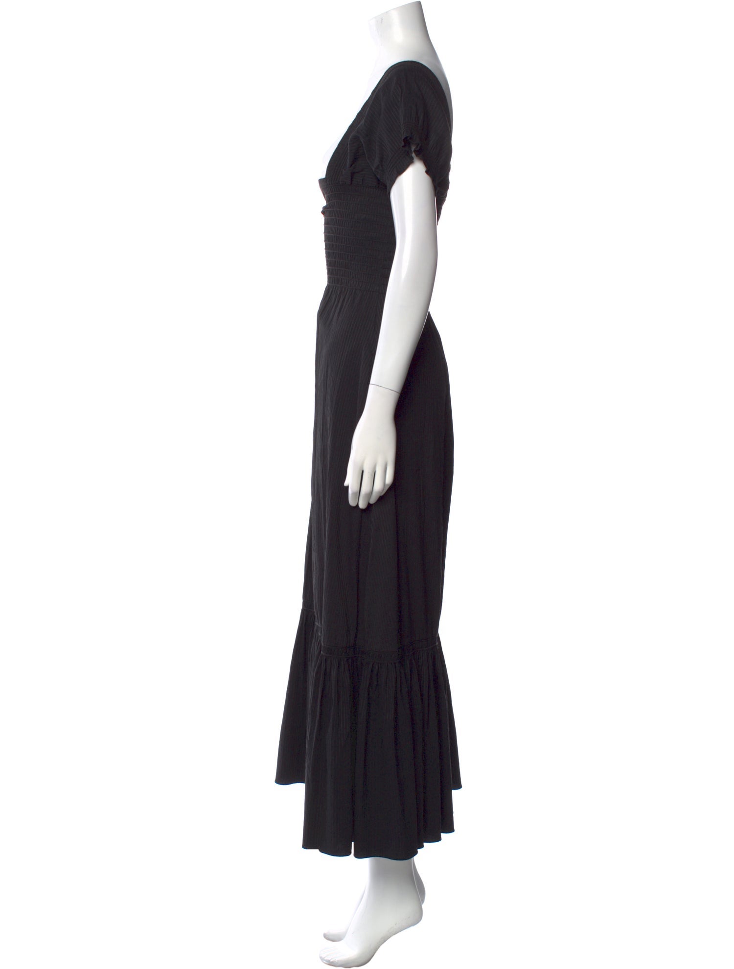 La Ligne Square Neckline Long Dress
