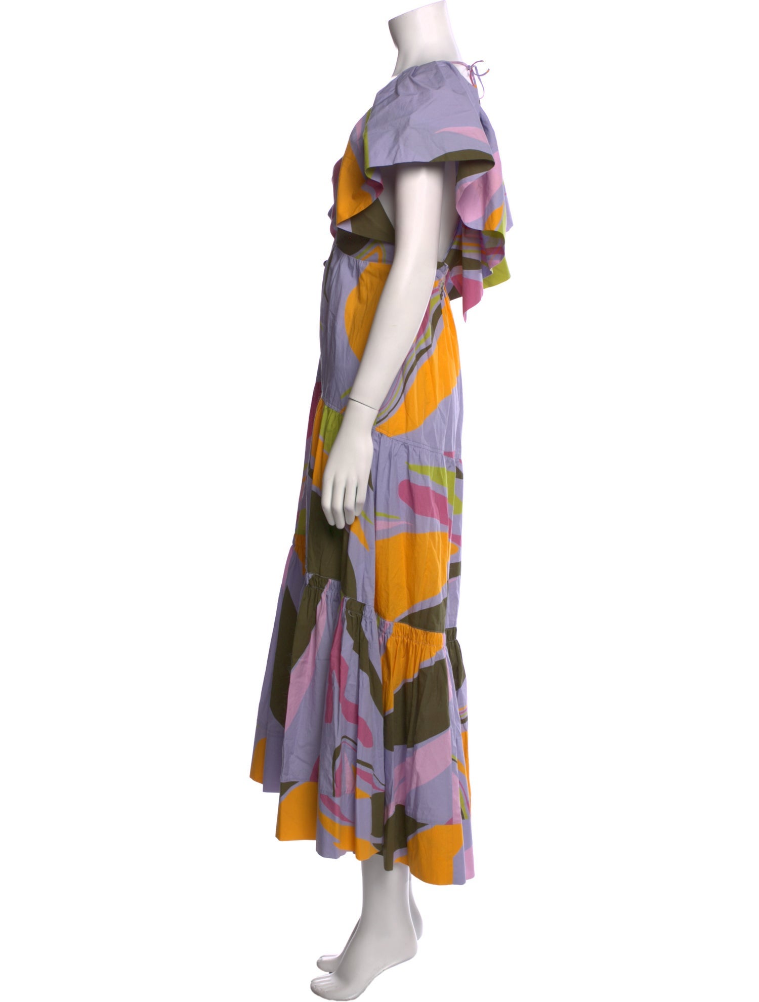 La Ligne Printed Long Dress