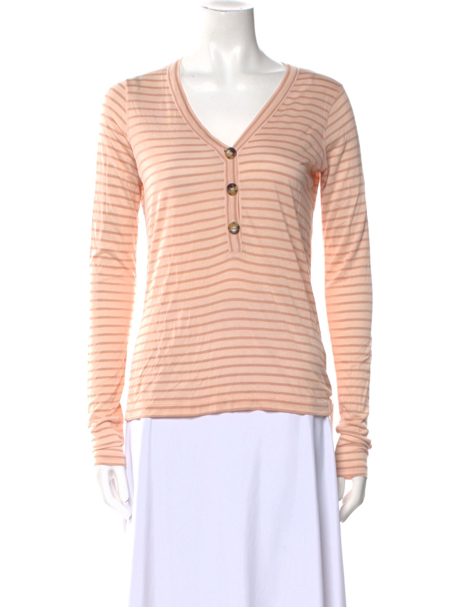La Ligne Striped V-Neck Top w/ Tags