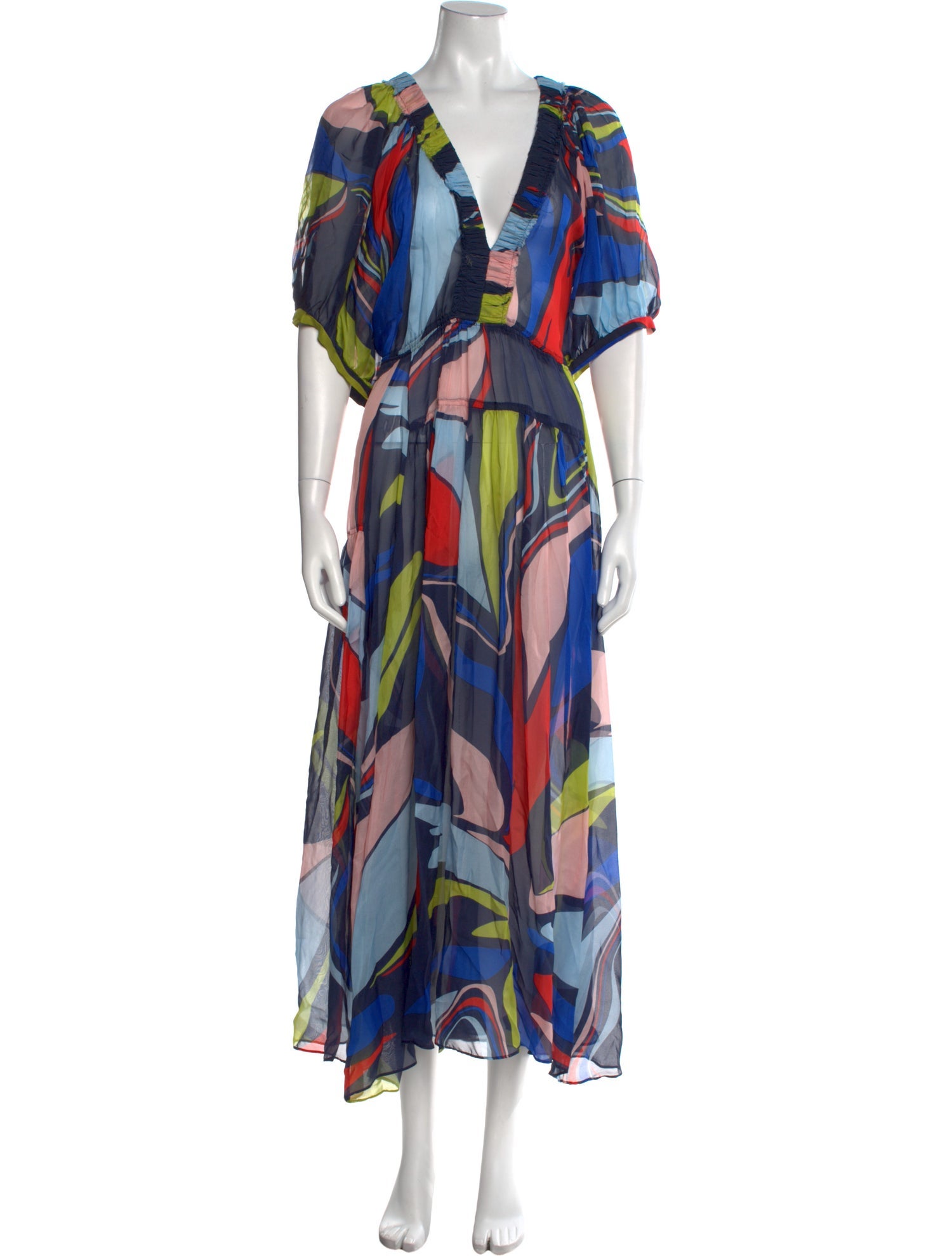 La Ligne Printed Long Dress