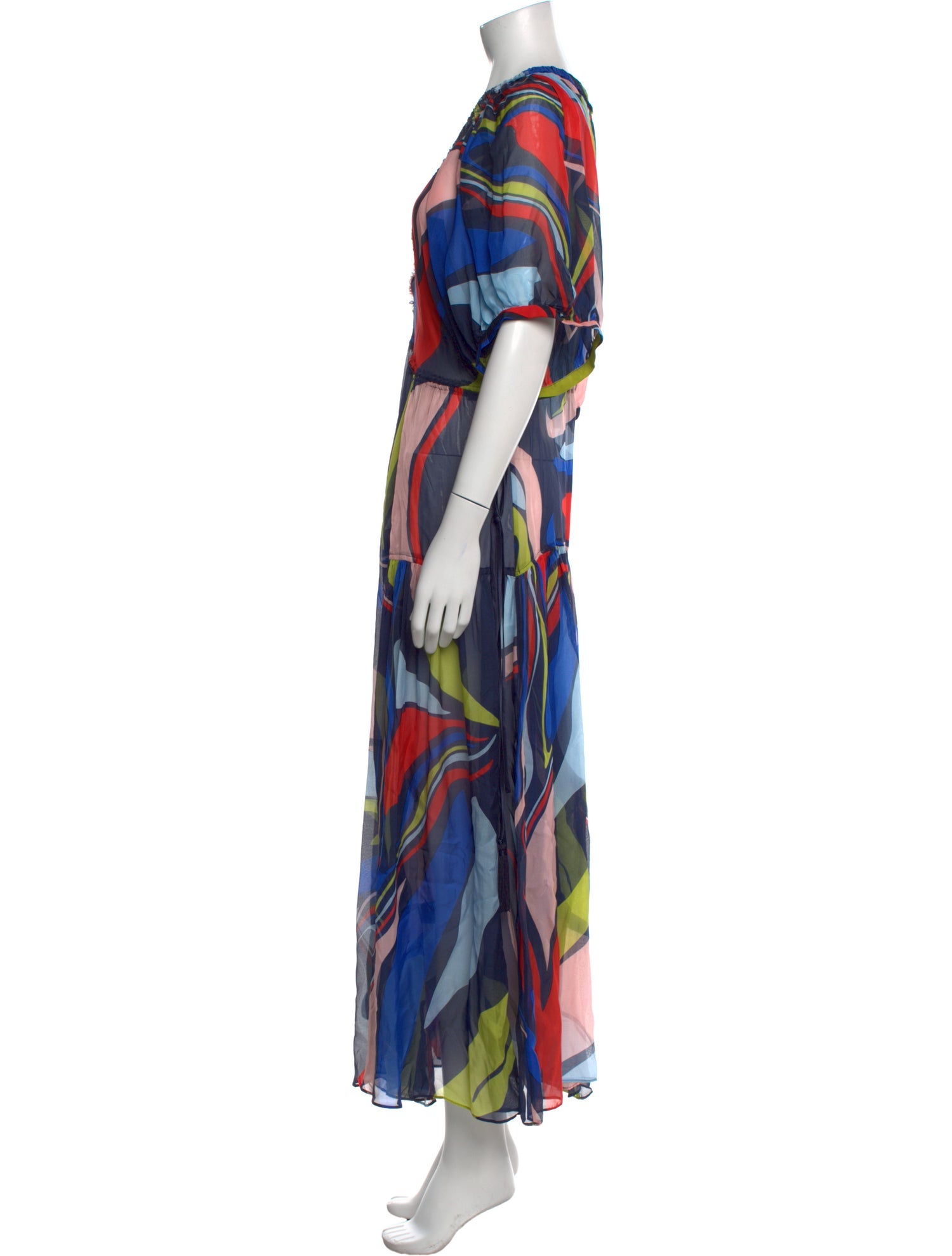 La Ligne Printed Long Dress