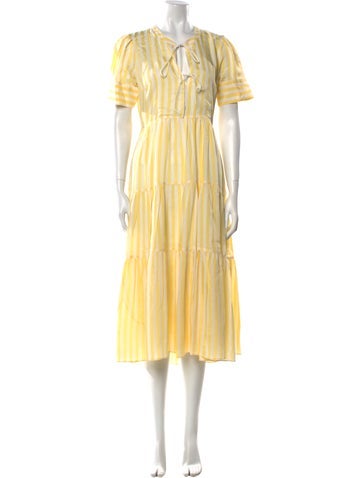 La Ligne Dresses V-Neck Long Dress XS