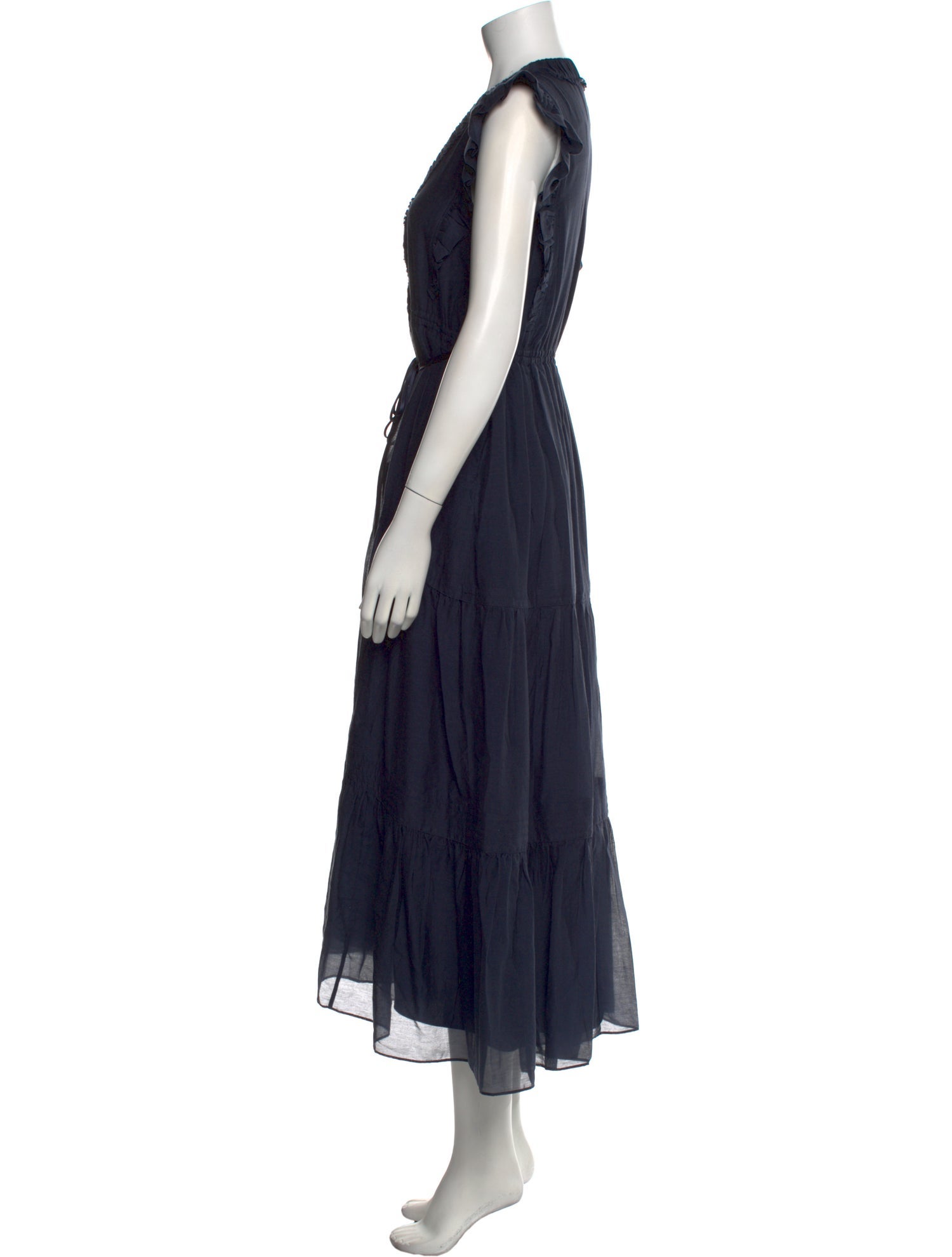 La Ligne V-Neck Long Dress