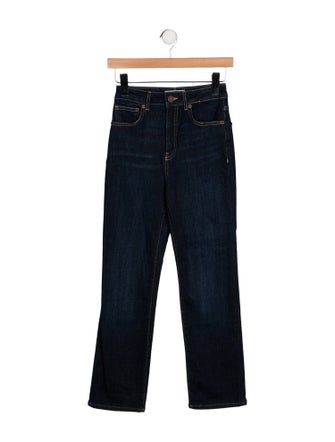 La Ligne Mid-Rise Straight Leg Jeans