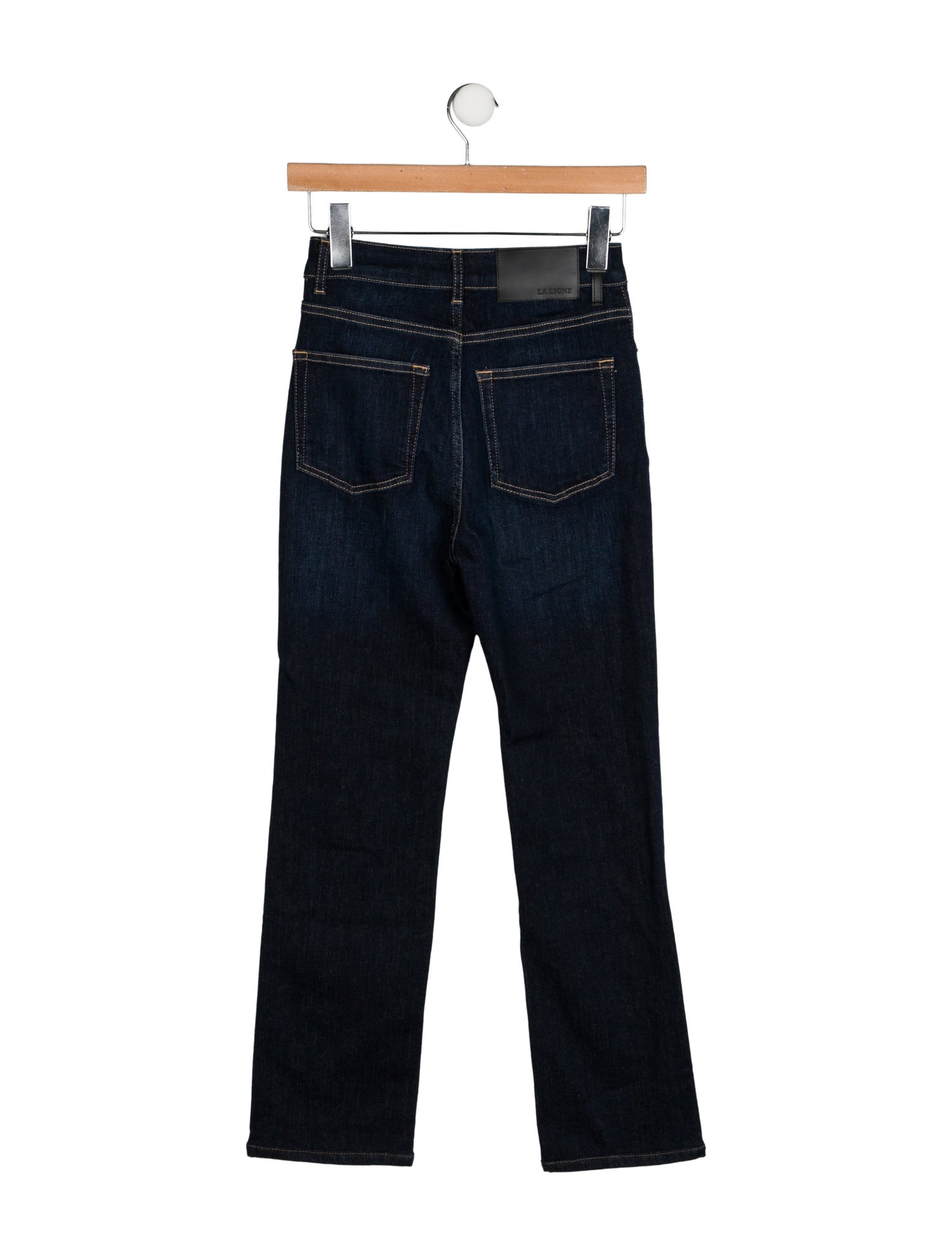 La Ligne Mid-Rise Straight Leg Jeans