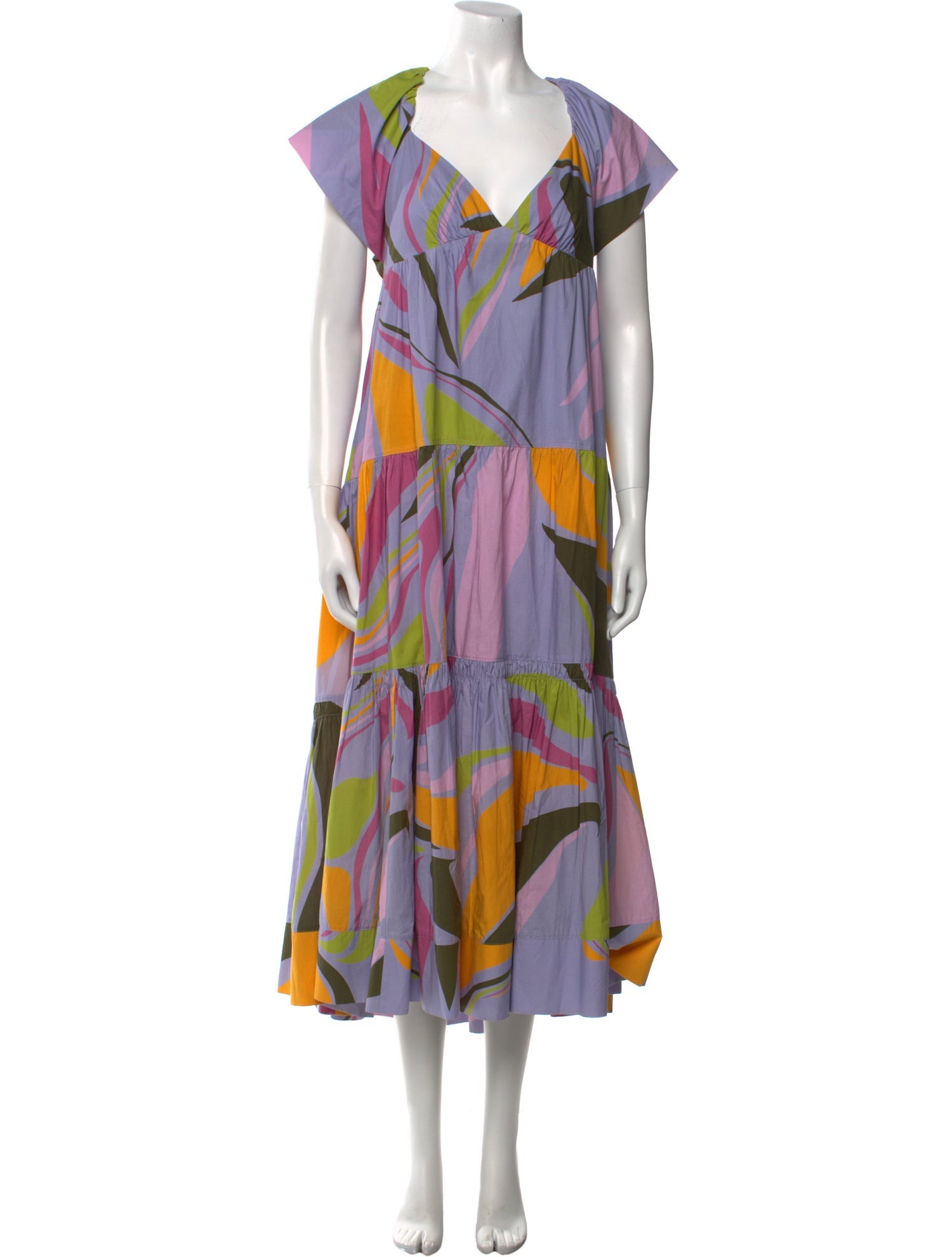 La Ligne Printed Long Dress