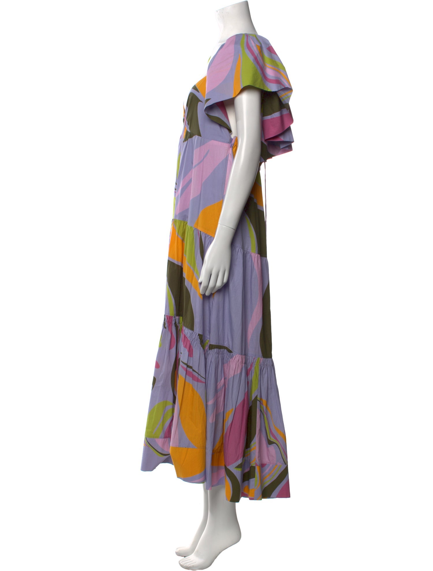 La Ligne Printed Long Dress