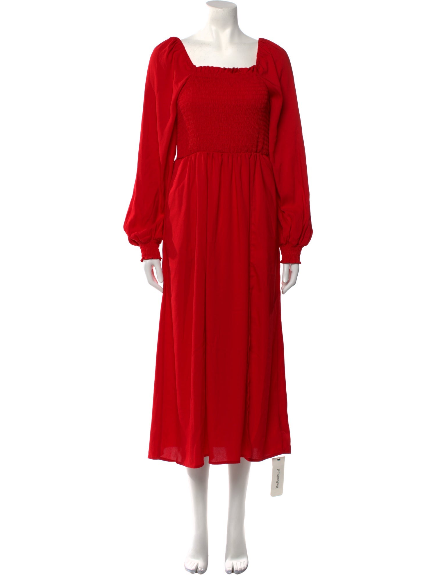 La Ligne Square Neckline Midi Length Dress