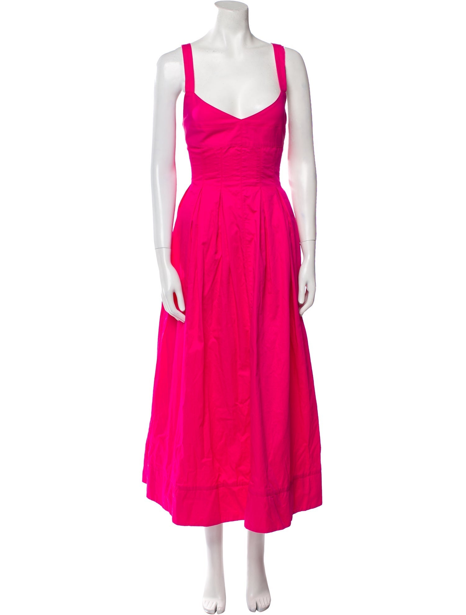 La Ligne V-Neck Long Dress