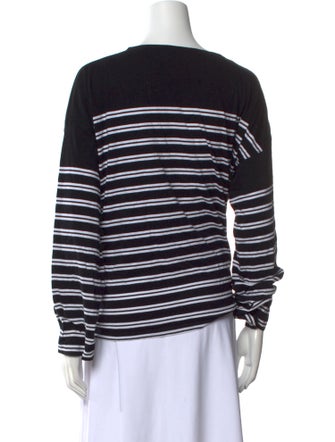 La Ligne Striped Crew Neck Sweatshirt