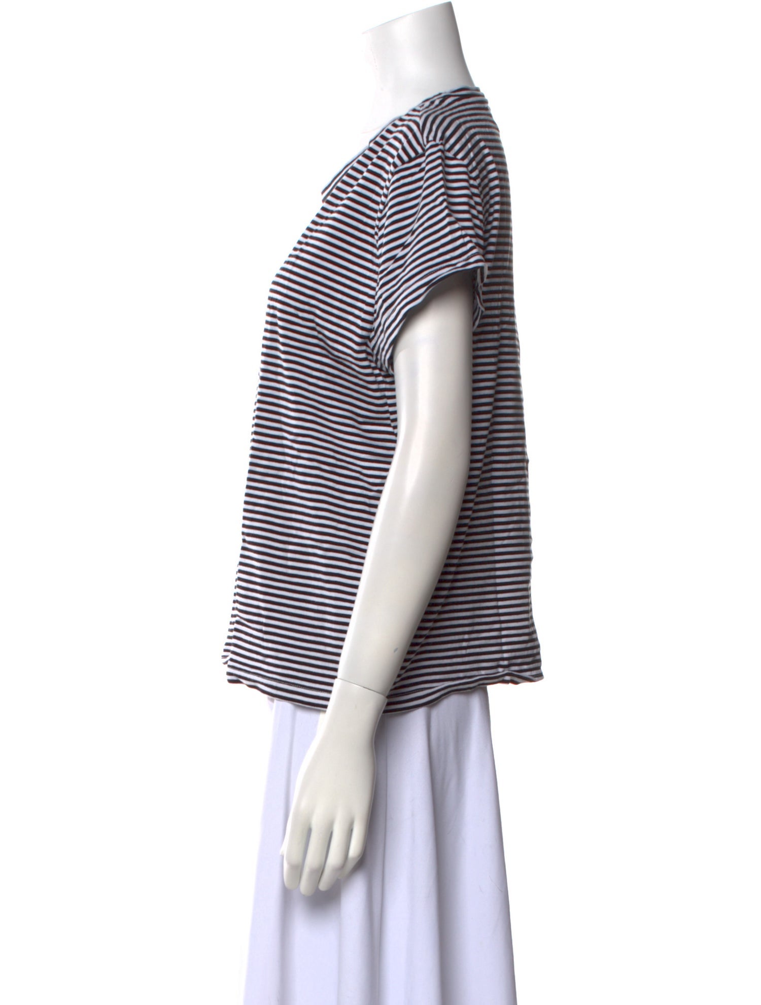 La Ligne Striped Scoop Neck T-Shirt