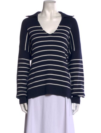 La Ligne Striped V-Neck Sweater
