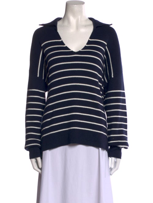 La Ligne Striped V-Neck Sweater