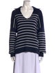 La Ligne Striped V-Neck Sweater
