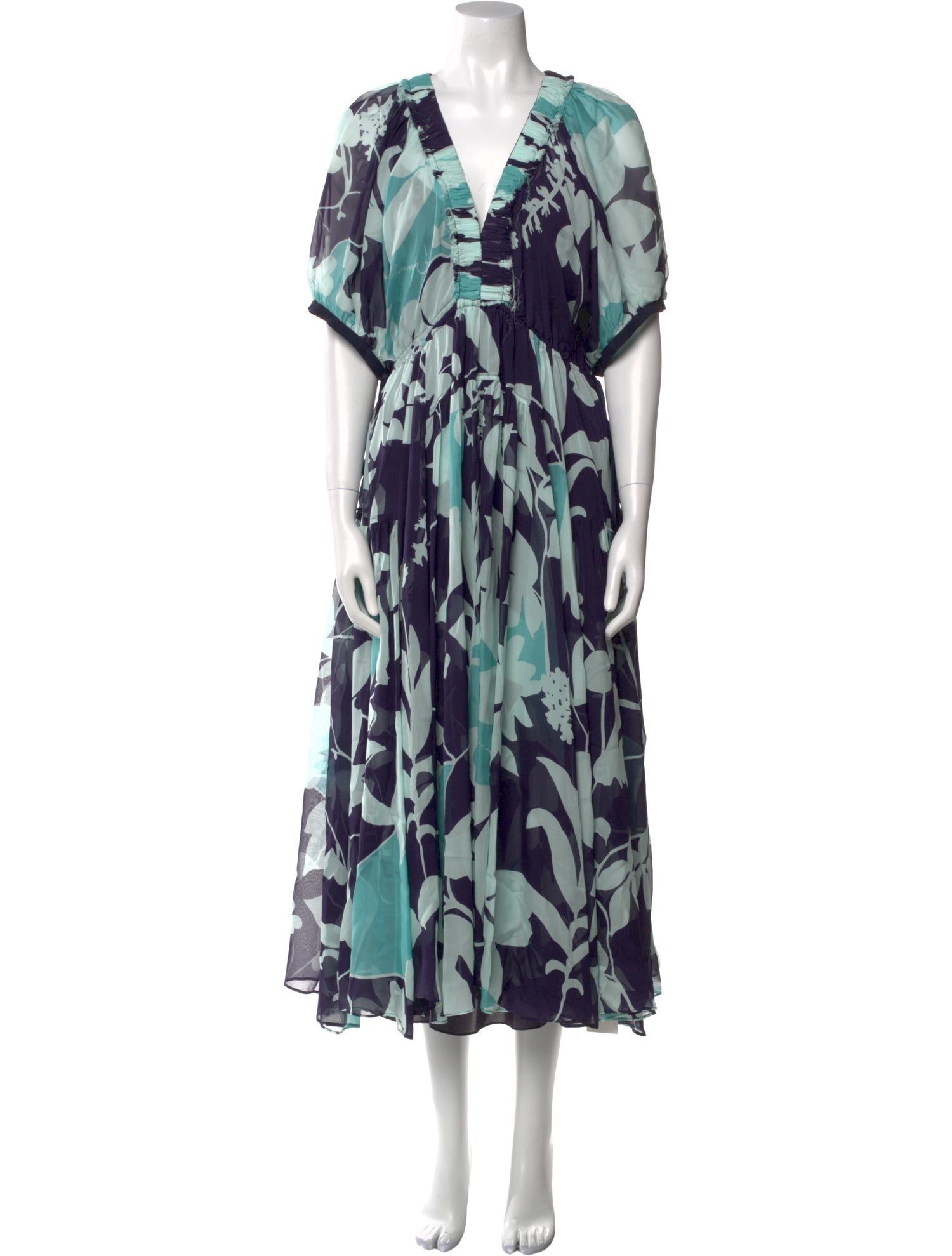 La Ligne Printed Midi Length Dress