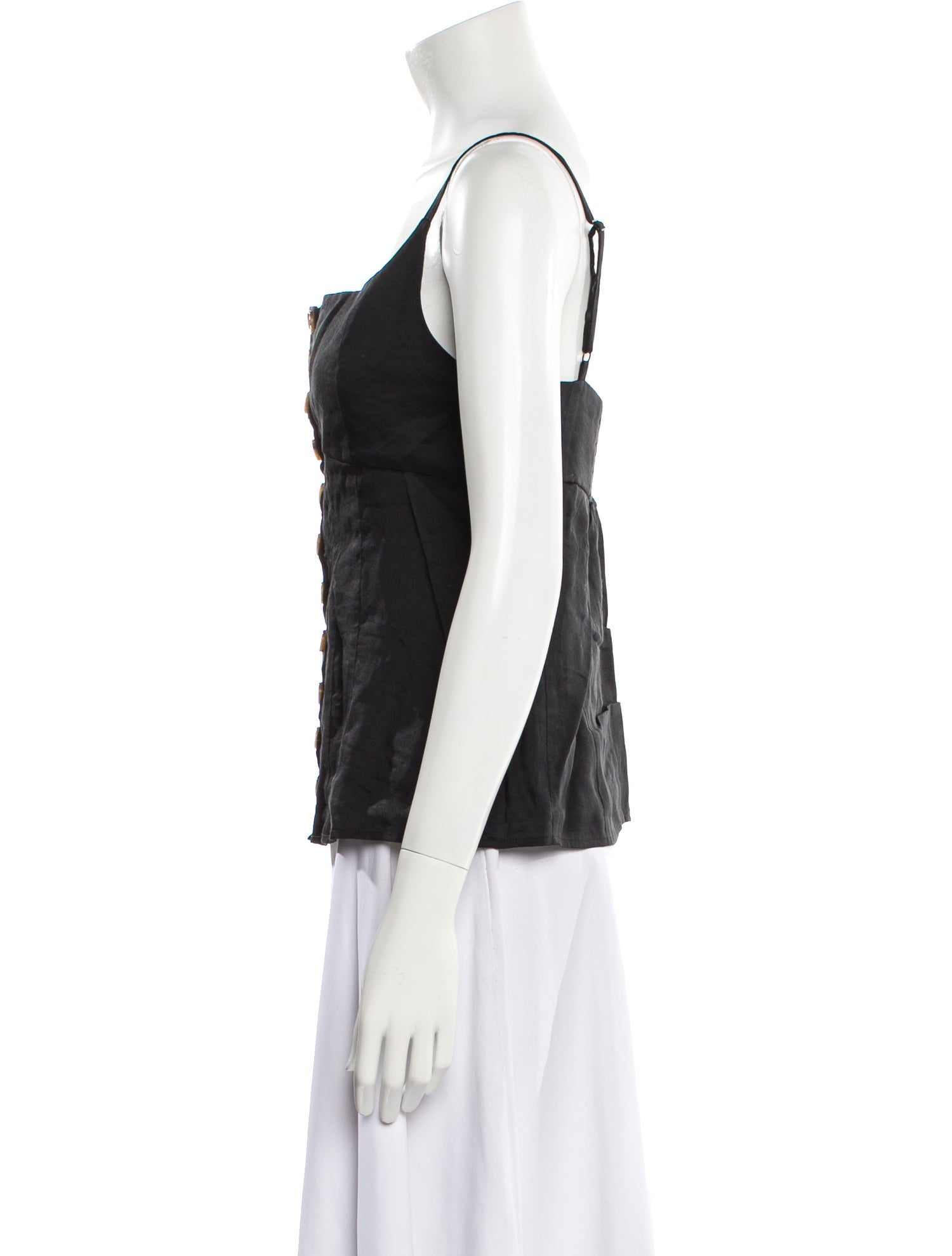 La Ligne Square Neckline Sleeveless Top