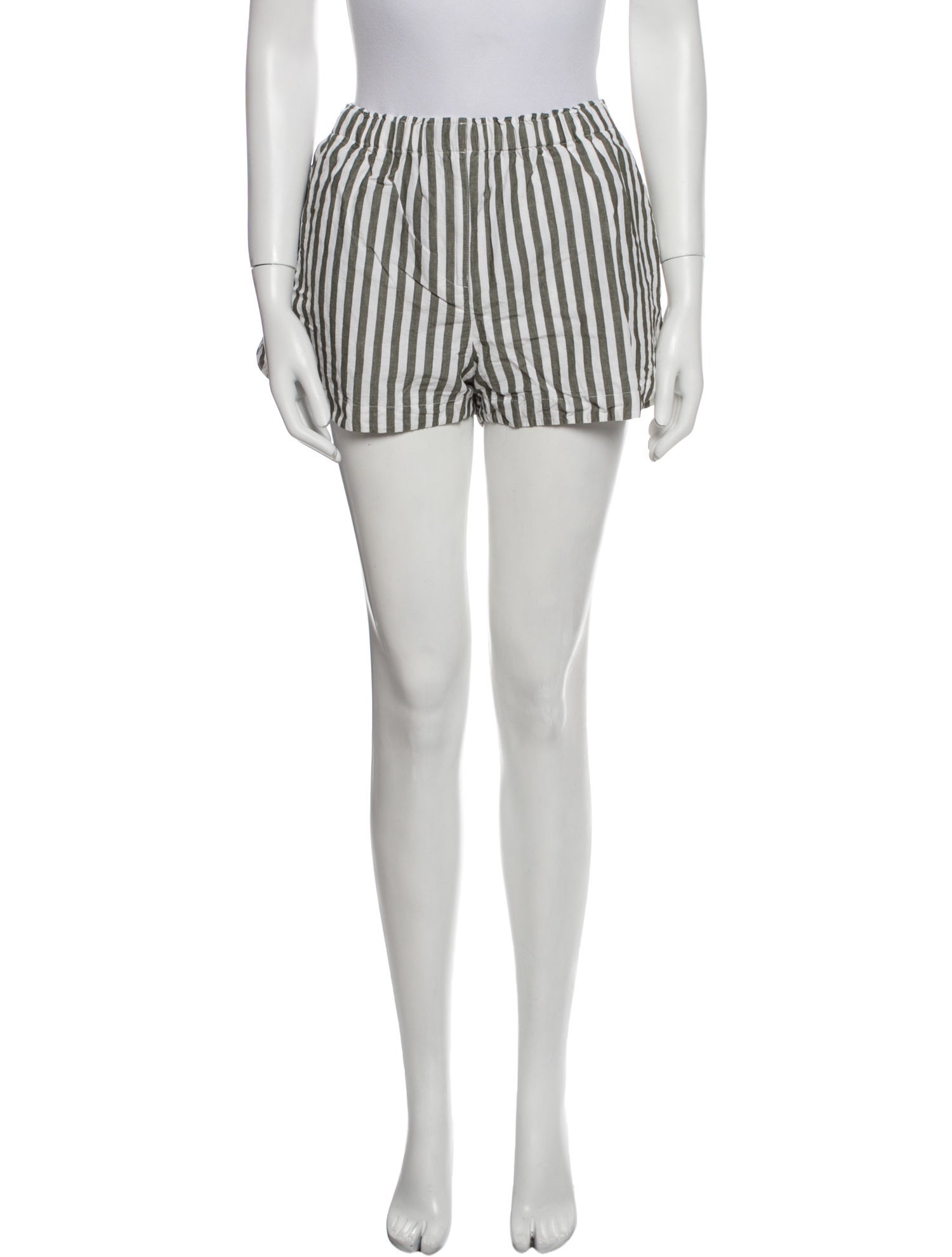 La Ligne Striped Mini Shorts