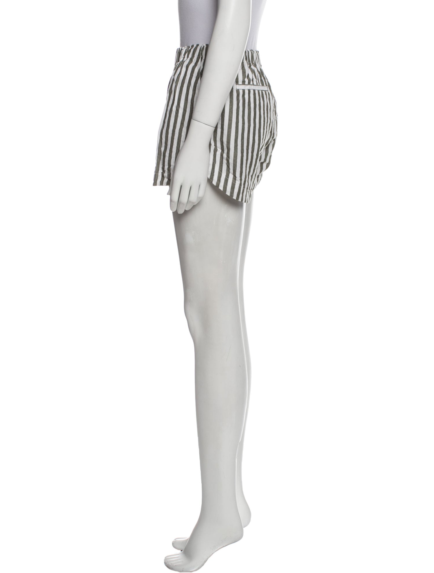 La Ligne Striped Mini Shorts