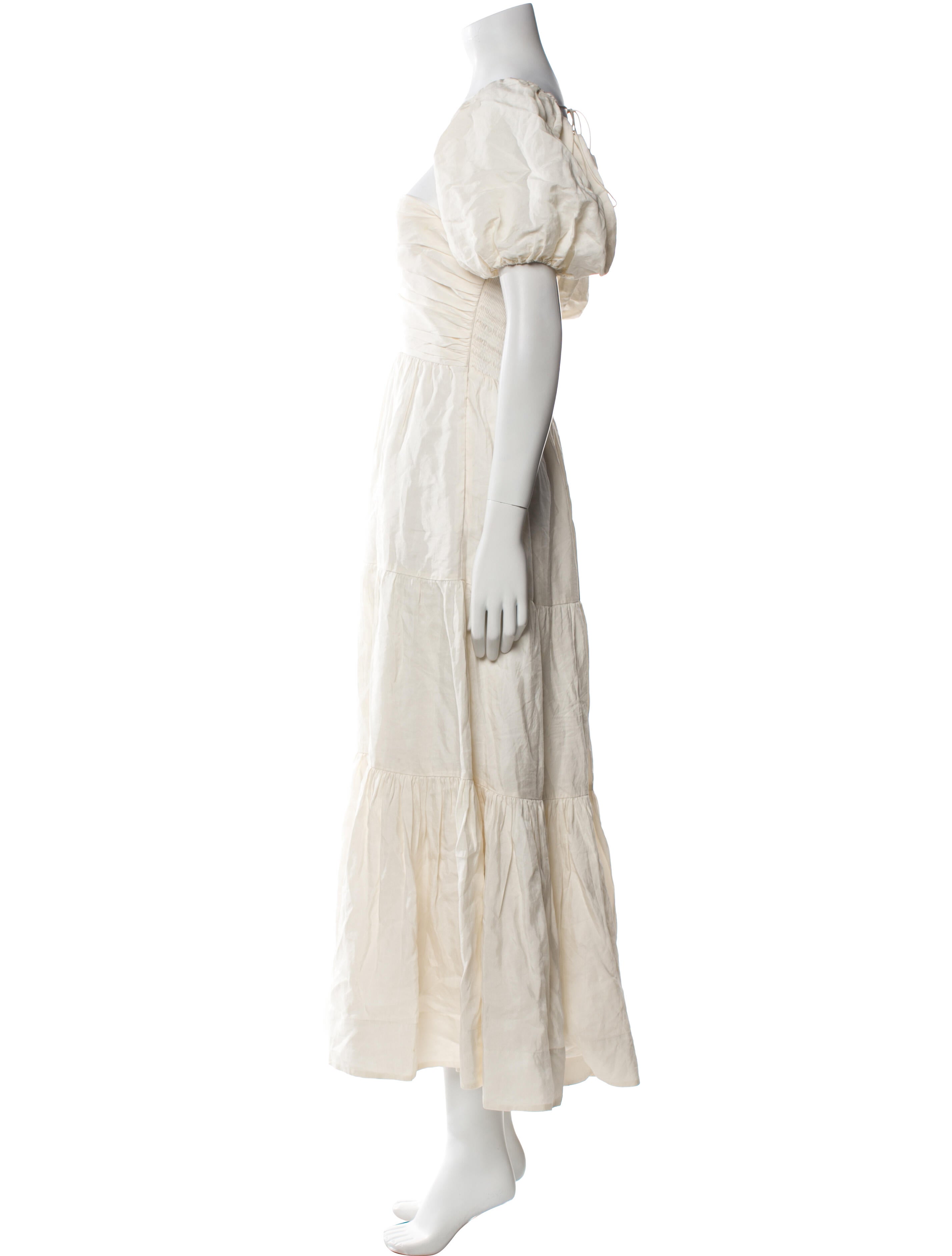 La Ligne Square Neckline Long Dress