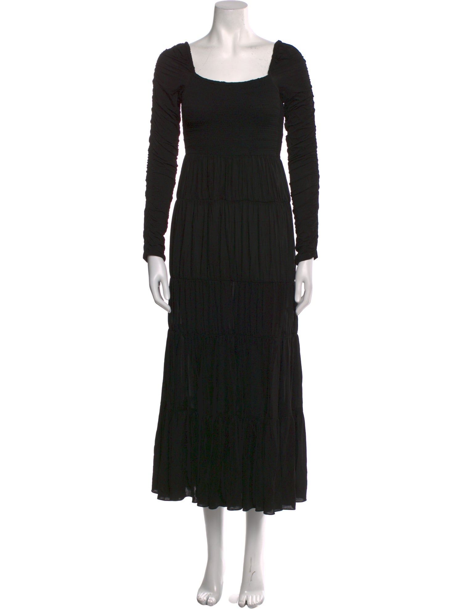 La Ligne Square Neckline Midi Length Dress