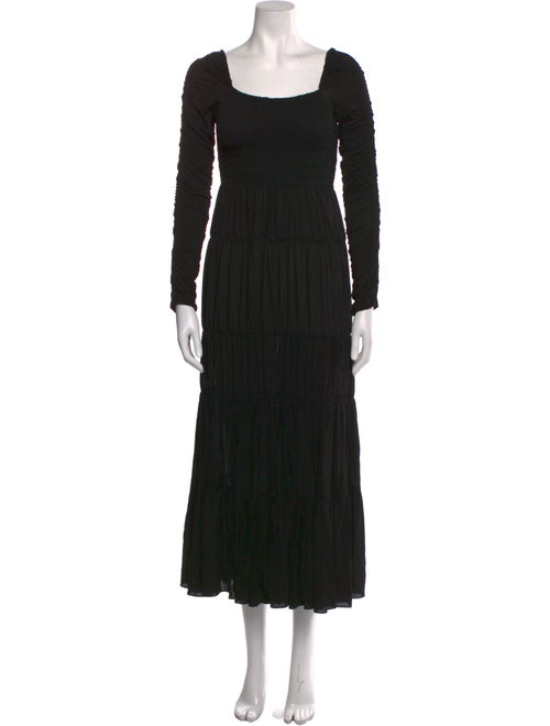 La Ligne Square Neckline Midi Length Dress