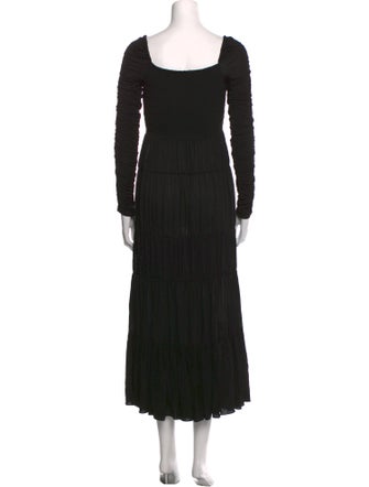 La Ligne Square Neckline Midi Length Dress