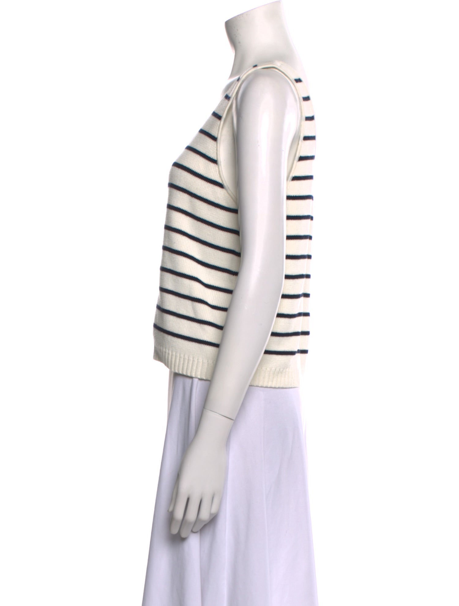 La Ligne Striped Scoop Neck Top