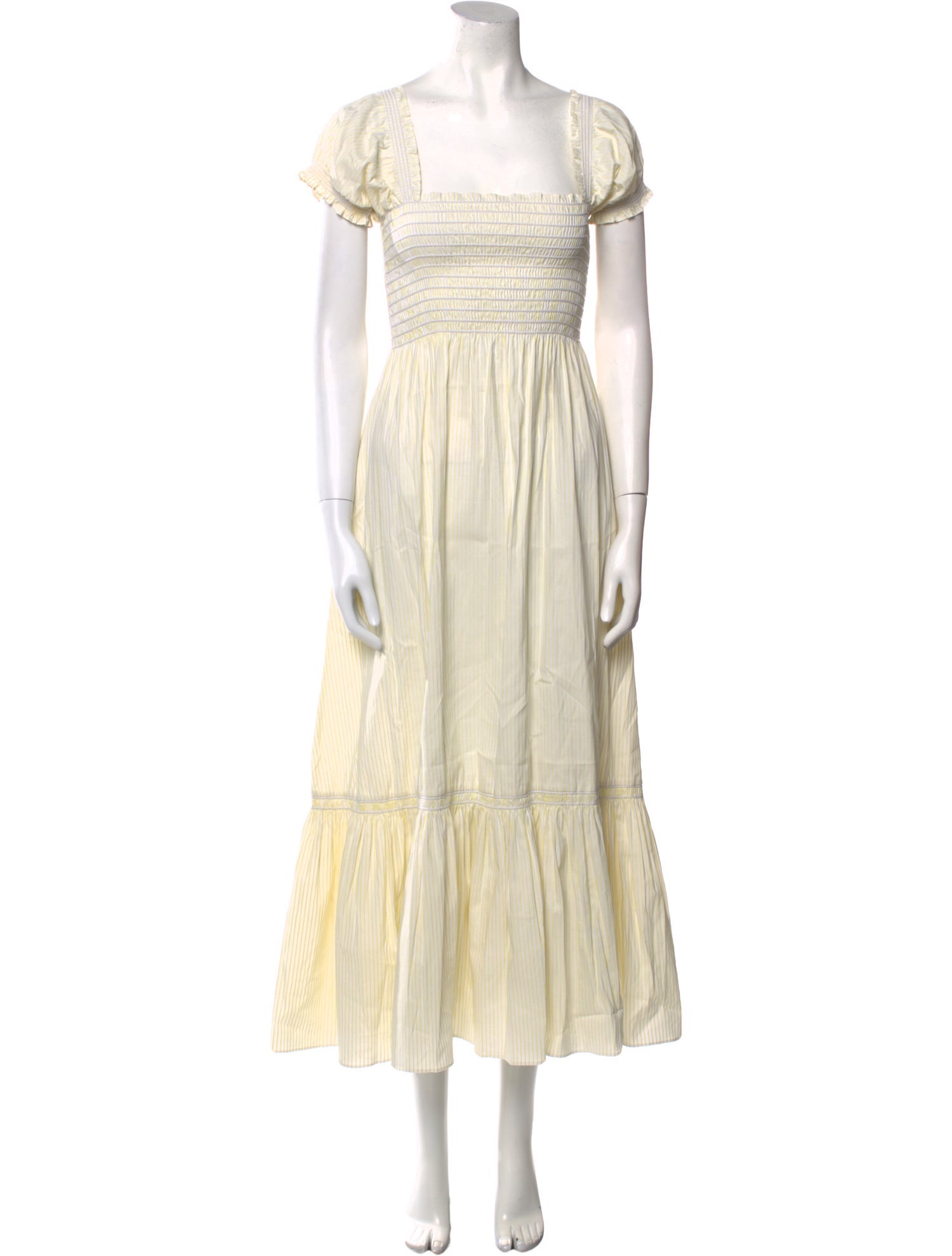 La Ligne Square Neckline Long Dress