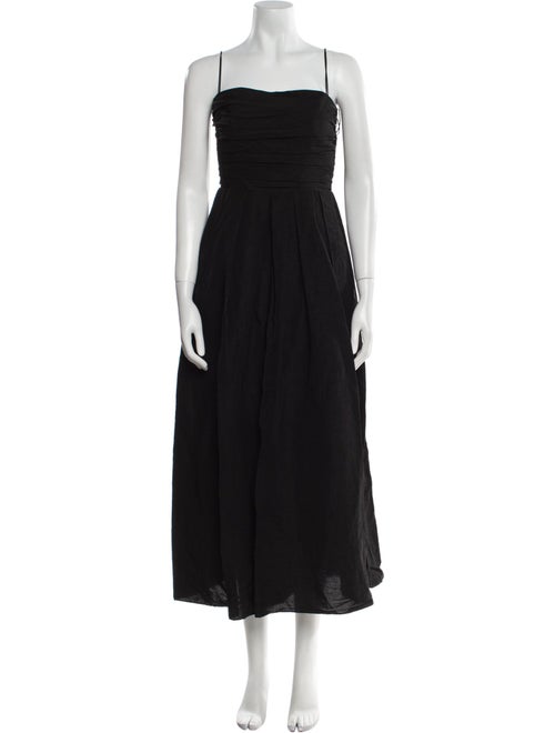 La Ligne Linen Square Neckline Jumpsuit