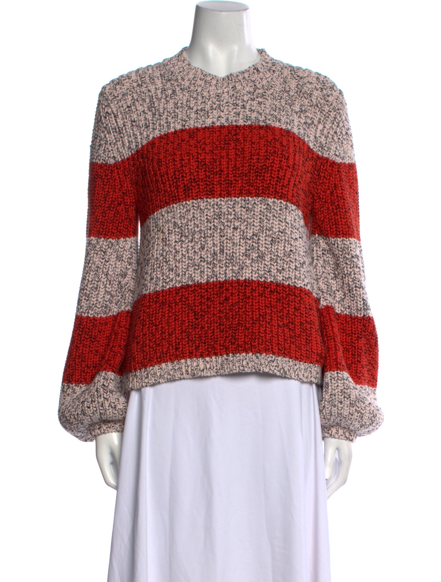 La Ligne Striped Mock Neck Sweater