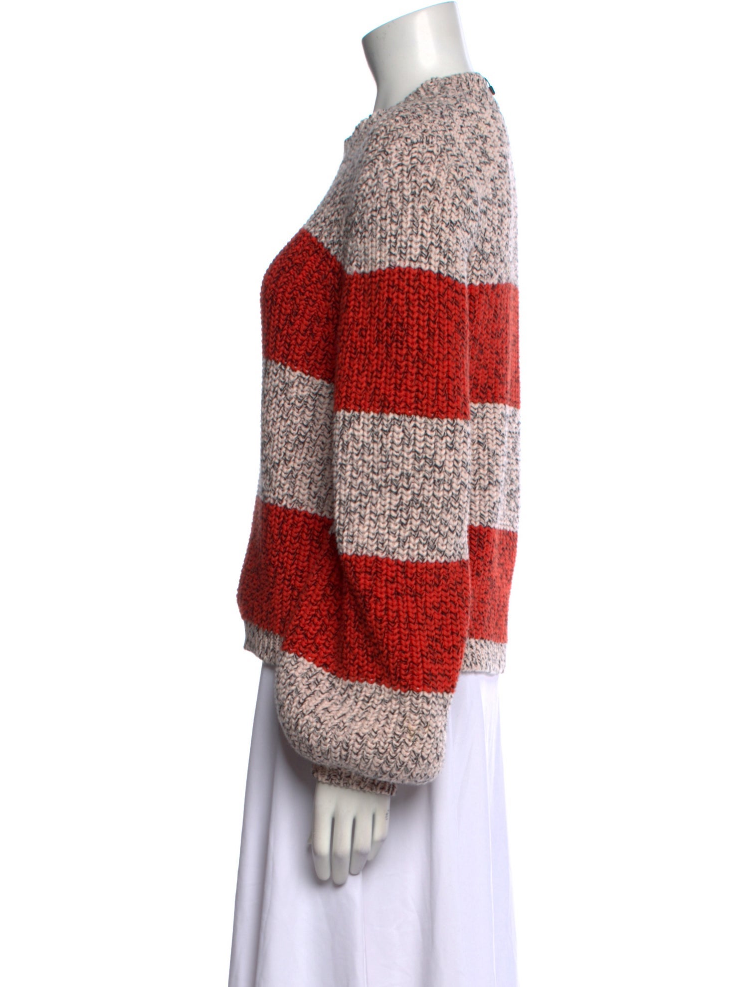 La Ligne Striped Mock Neck Sweater