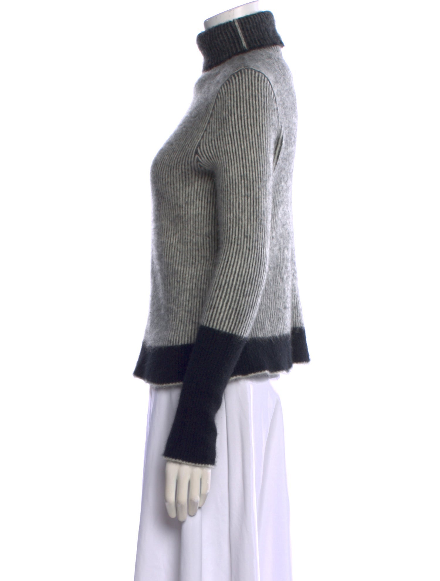 La Ligne Cashmere Colorblock Pattern Sweater