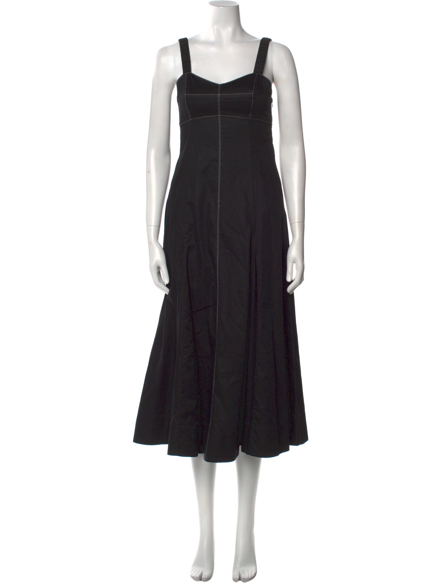 La Ligne Square Neckline Long Dress