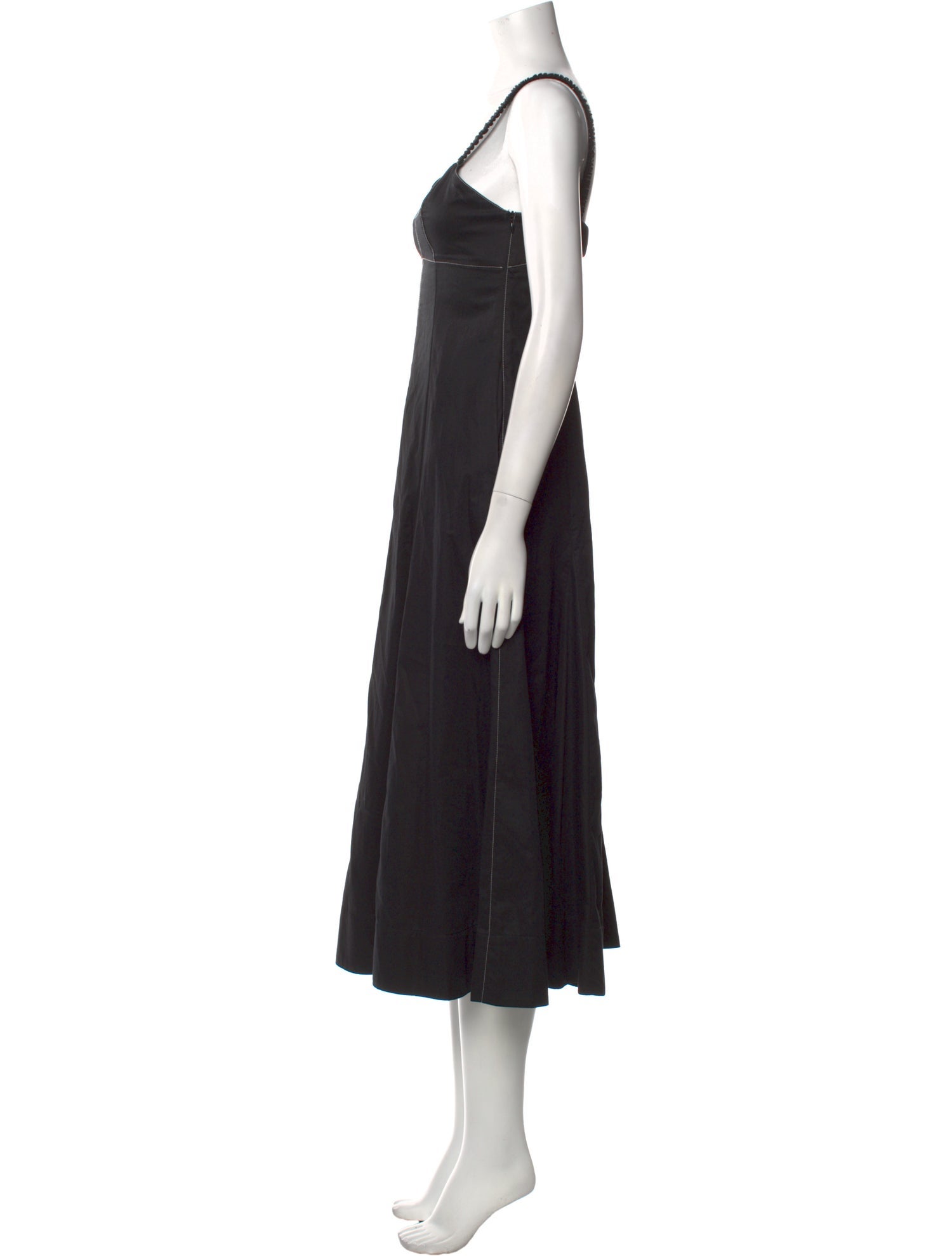 La Ligne Square Neckline Long Dress