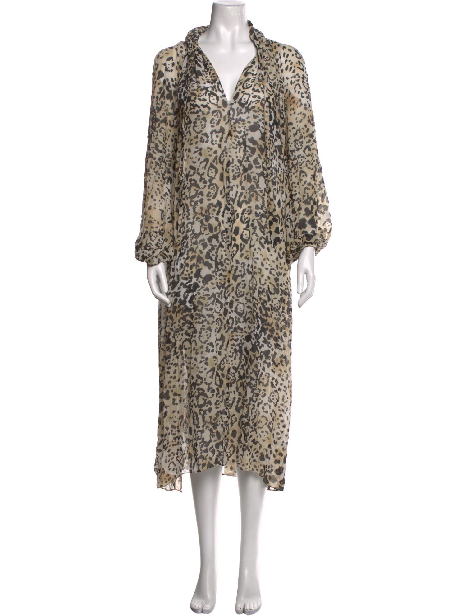 La Ligne Silk Midi Length Dress