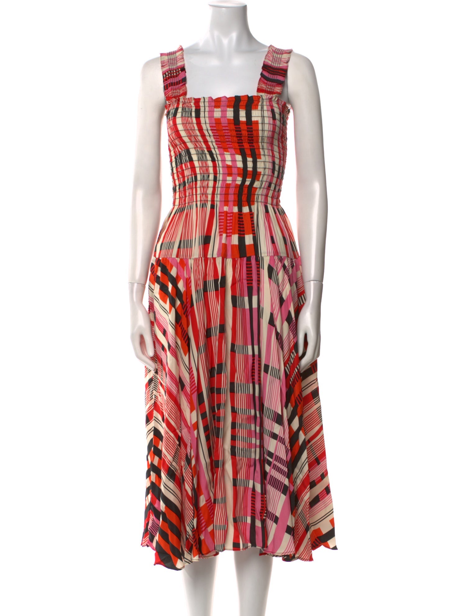 La Ligne Silk Midi Length Dress