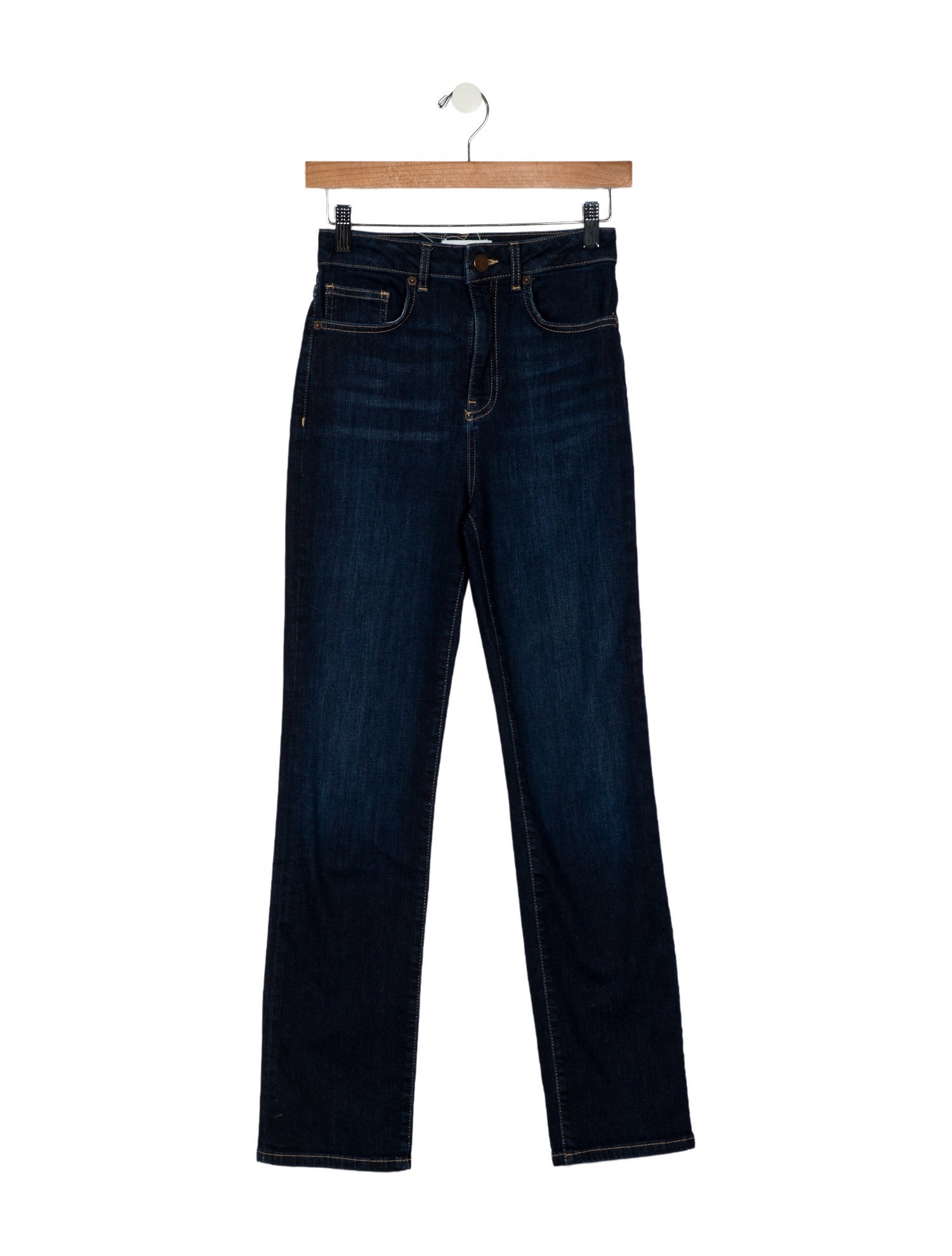 La Ligne High-Rise Straight Leg Jeans