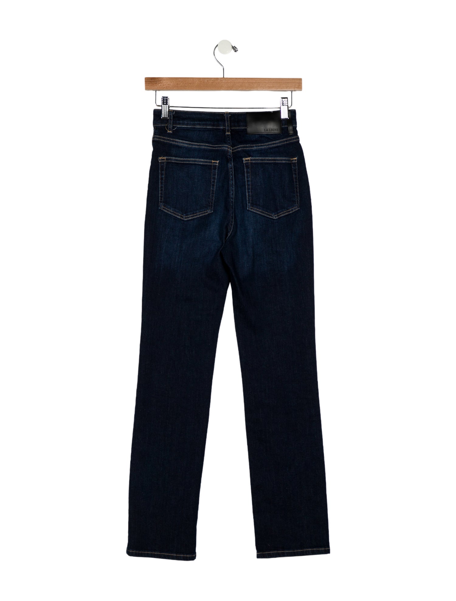 La Ligne High-Rise Straight Leg Jeans