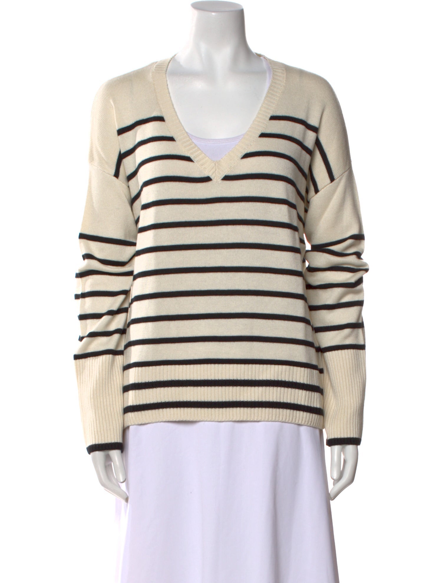La Ligne Silk Striped Sweater