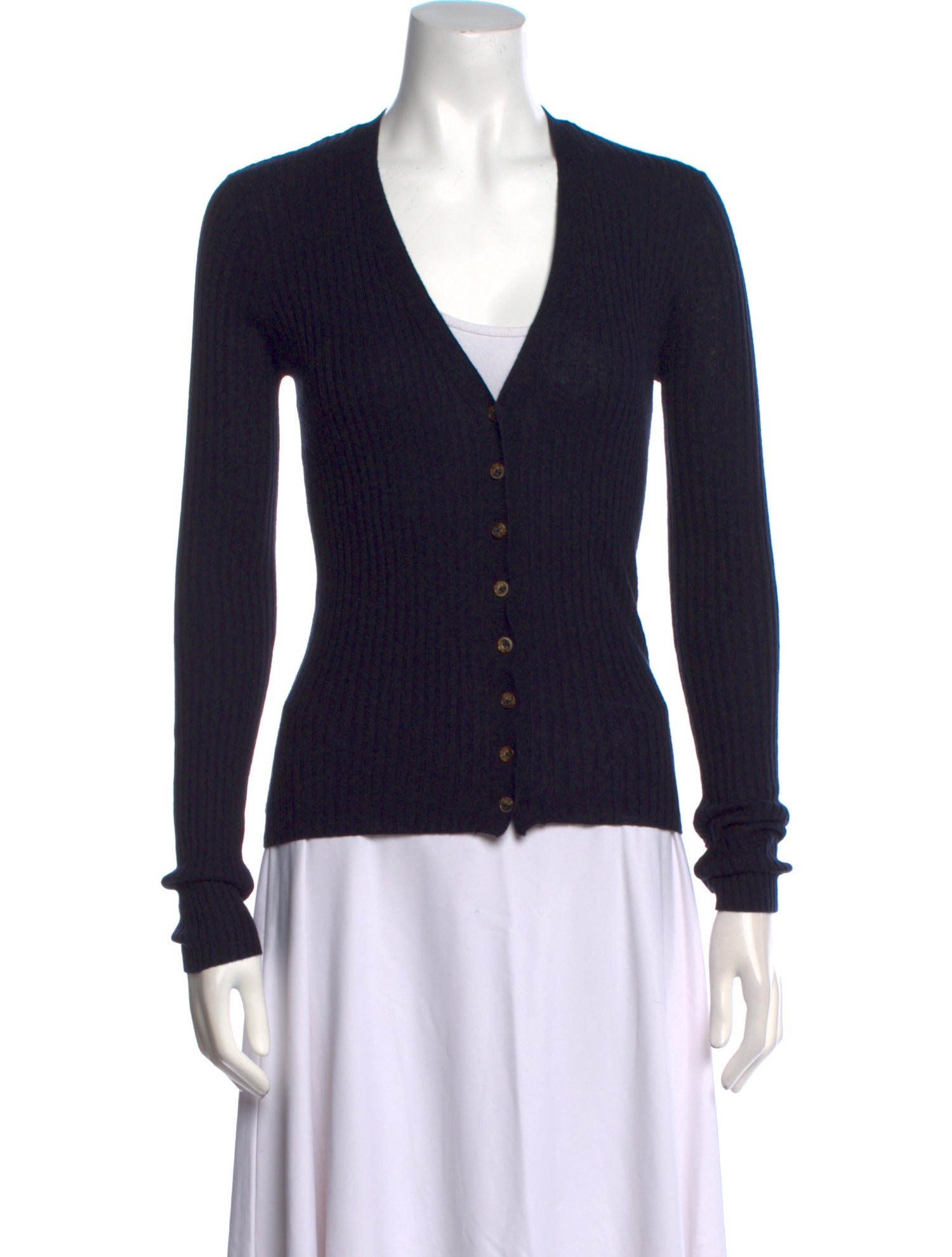 La Ligne Silk V-Neck Sweater