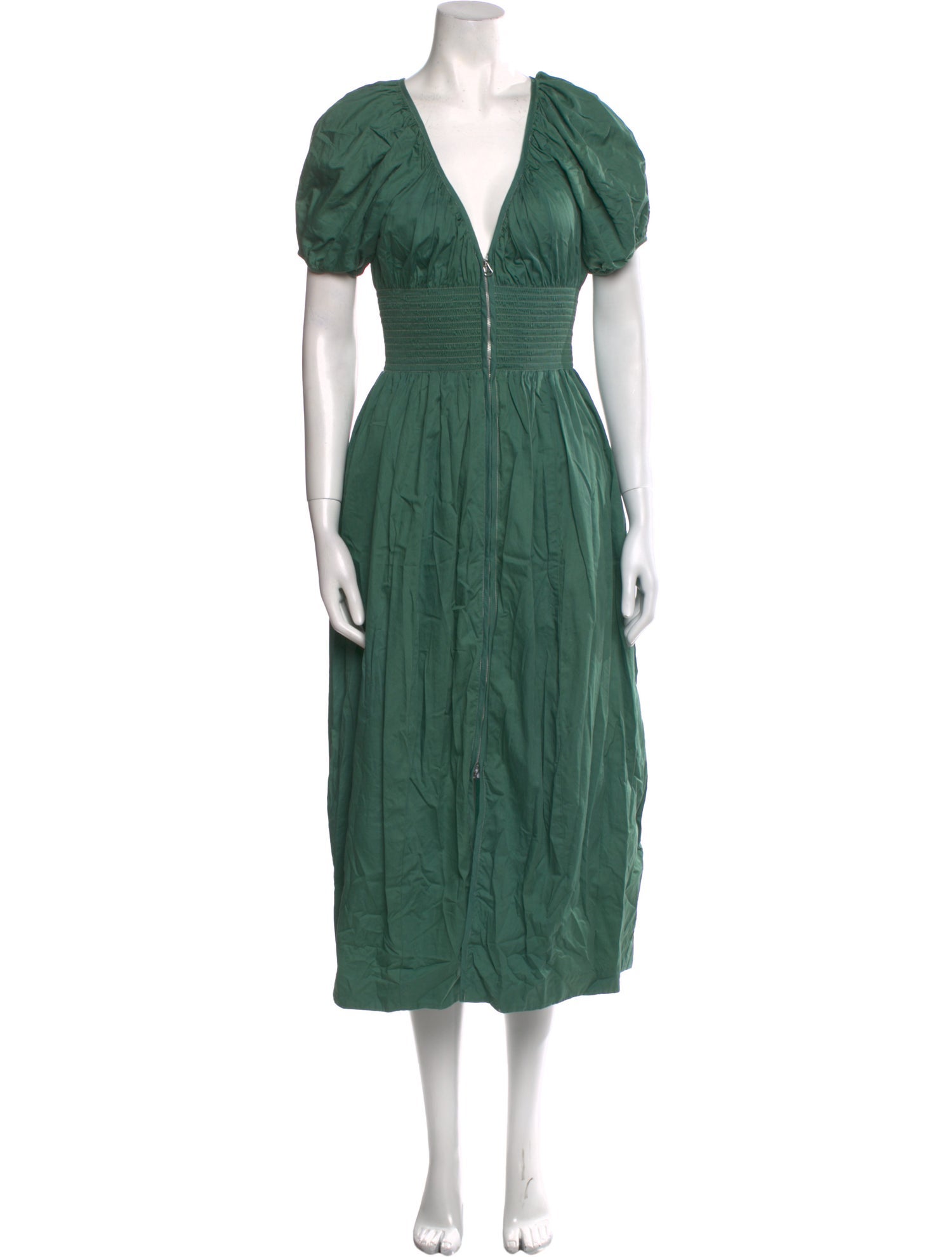 La Ligne V-Neck Midi Length Dress