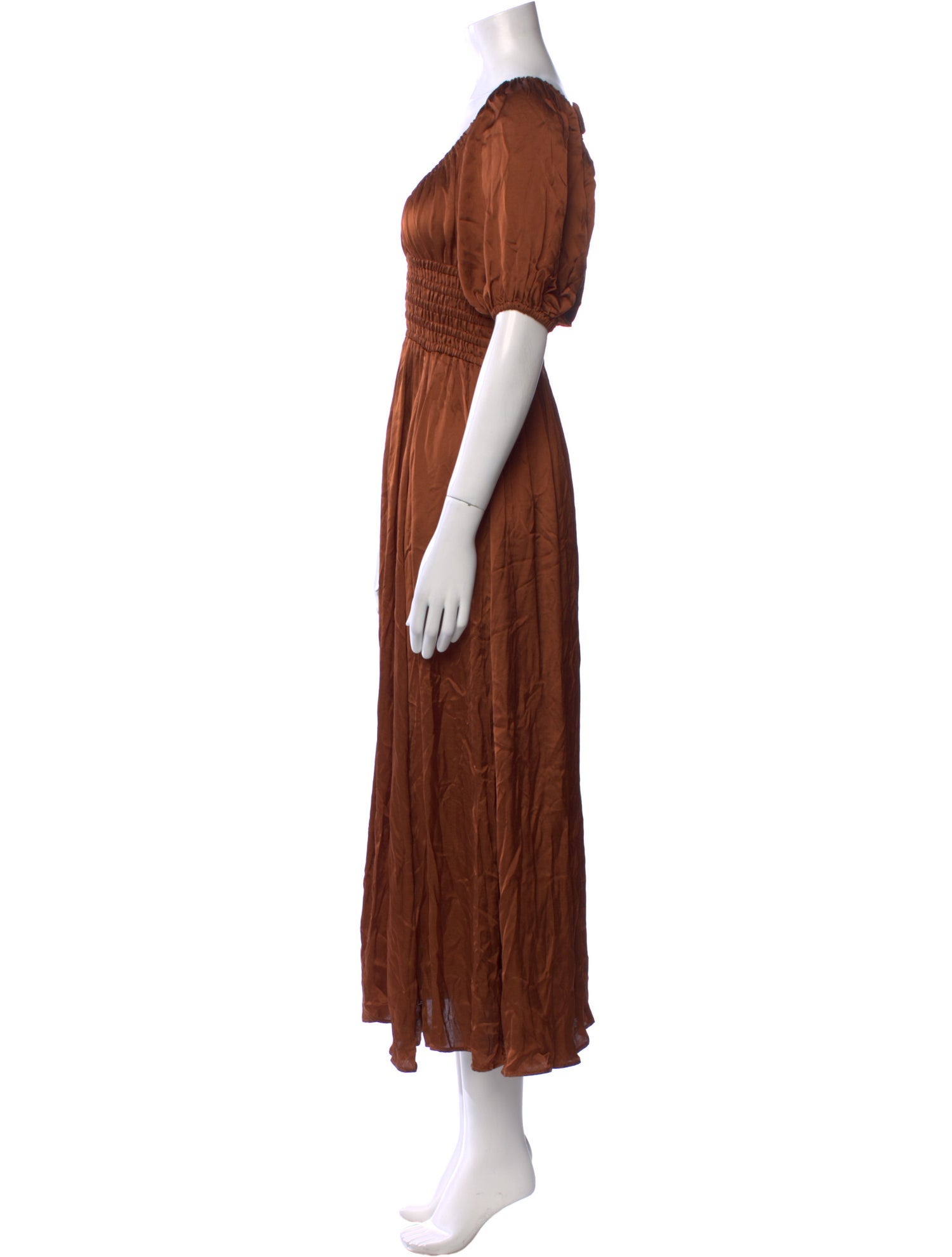 La Ligne V-Neck Long Dress