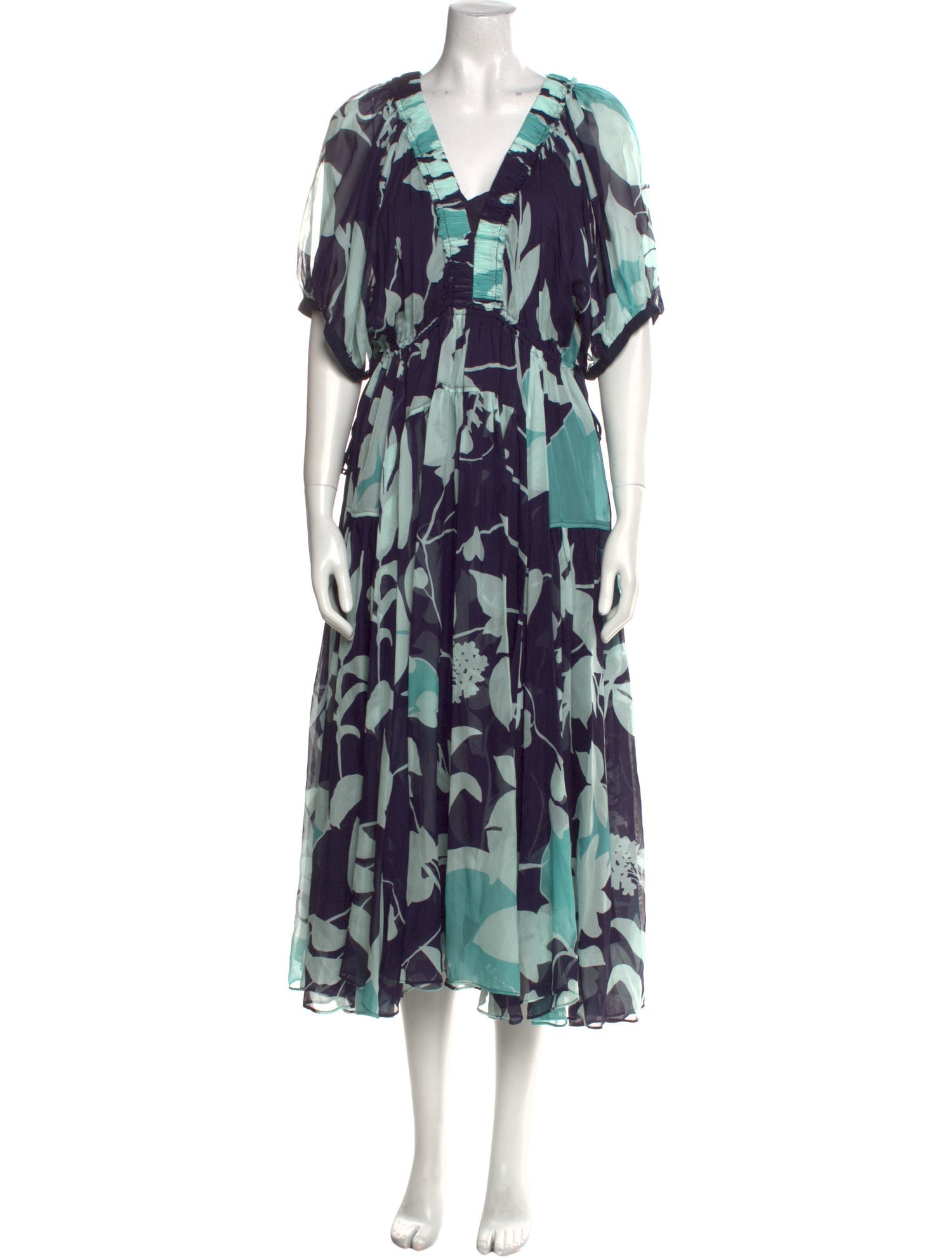 La Ligne Printed Long Dress