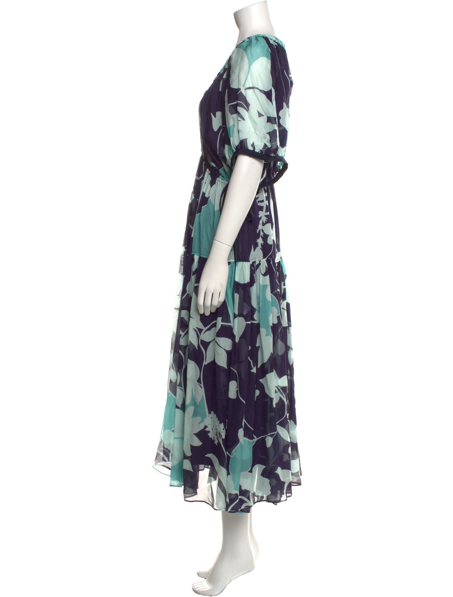 La Ligne Printed Long Dress