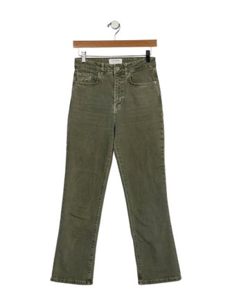 La Ligne Mid-Rise Straight Leg Jeans