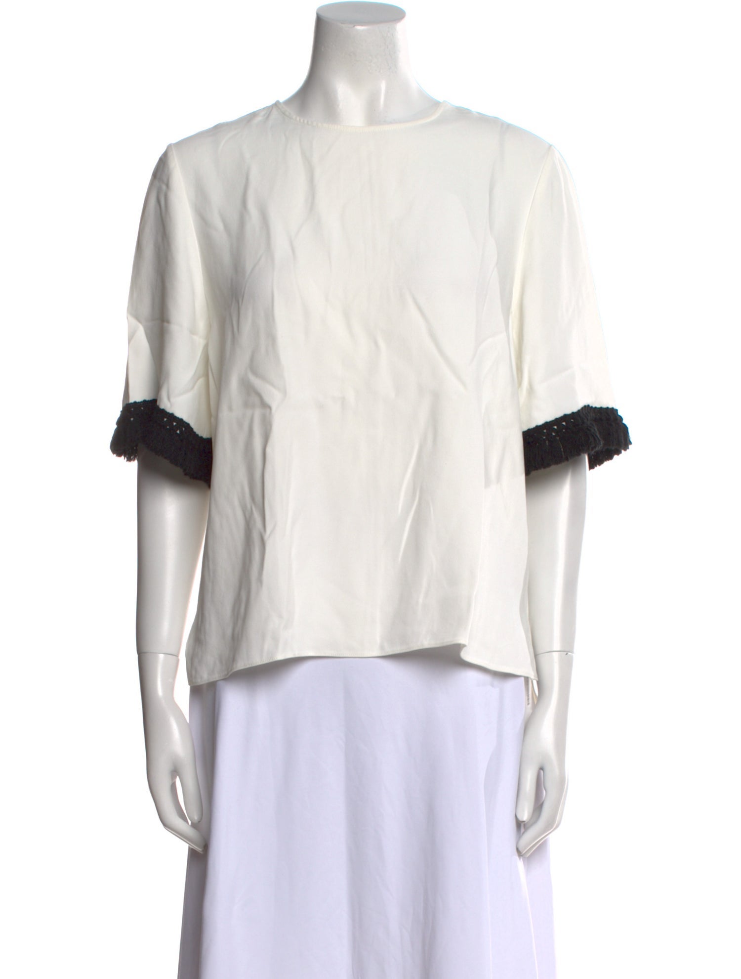 La Ligne Crew Neck Short Sleeve Blouse